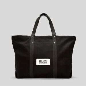 NWT everlane Organic Canvas Weekender Bag - Black large tote bag